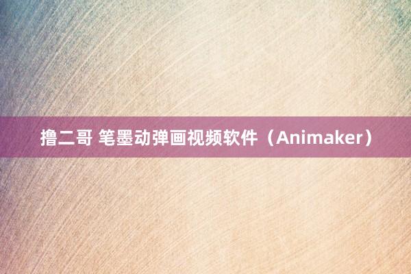 撸二哥 笔墨动弹画视频软件（Animaker）